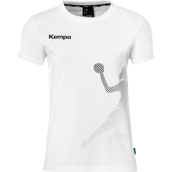 Kempa T-SHIRT WOMEN BLACK & WHITE
